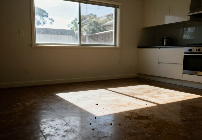 Rodent infestation in a Petersham kitchen before treatment